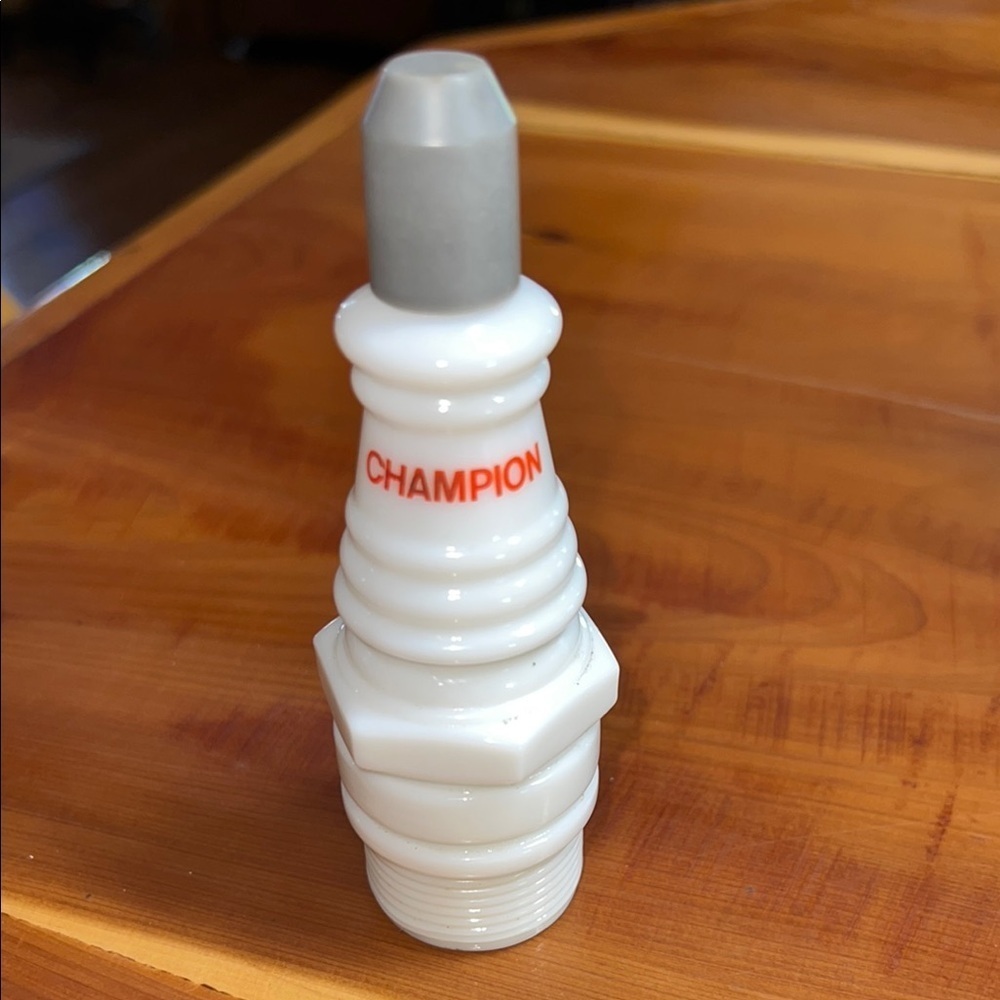 Vintage Avon Champion White Spark Plug Replica
